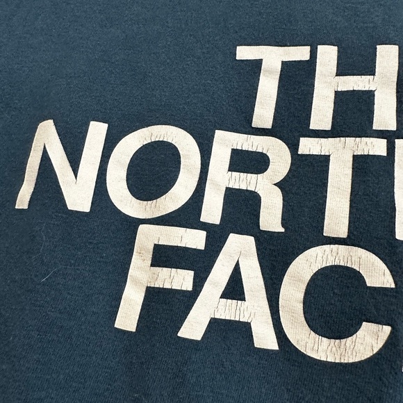 The North Face Womens Sz: L Lightweight Blue w/ White Graphic Logo T-shirt. - Picture 9 of 9